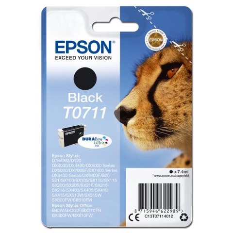 Epson oryginalny ink  tusz C13T07114012  black  245s  7 4ml  Epson D78  DX4000  DX4050  DX5000  DX5050  DX6000  DX605