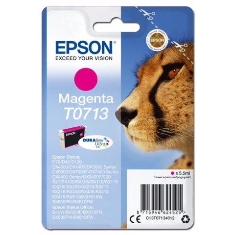 Epson oryginalny ink  tusz C13T07134012  magenta  270s  5 5ml  Epson D78  DX4000  DX4050  DX5000  DX5050  DX6000  DX605