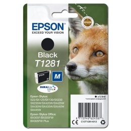 Epson oryginalny ink / tusz C13T12814012, T1281, black, 5,9ml, Epson Stylus S22, SX125, 420W, 425W, Stylus Office BX305