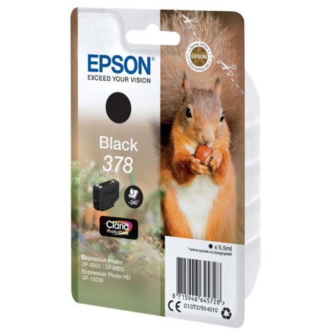 Epson oryginalny ink / tusz C13T37814010, black, 5.5ml, Epson Expression Photo XP-8500, XP-8505, HD XP-15000