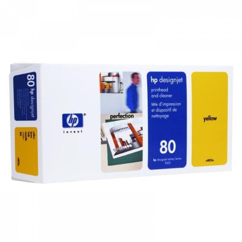 HP oryginalny głowica drukująca C4823A HP 80 yellow HP DesignJet 1050C 1055CM