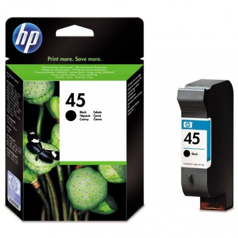 HP oryginalny ink   tusz 51645AE HP 45 black 930s 42ml HP DeskJet 850 970Cxi 1100 1200 1600 6122 6127