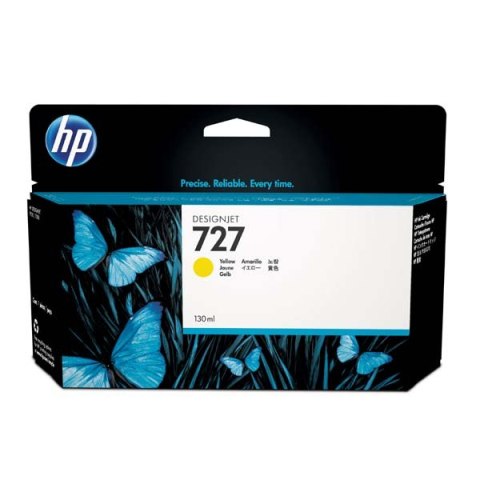 HP oryginalny ink / tusz B3P21A HP 727 yellow 130ml HP DesignJet T1500 T2500 T920