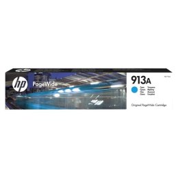 HP oryginalny ink  tusz F6T77AE HP 913A cyan 3000s 37ml high capacity HP PageWide 325 377 Pro 452 Pro 477