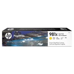 HP oryginalny ink / tusz L0R11A HP 981X yellow 10000s 114.5ml high capacity HP PageWide MFP E58650 556 Flow 586