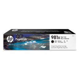 HP oryginalny ink   tusz L0R12A HP 981X black 11000s 194ml high capacity HP PageWide MFP E58650 556 Flow 586