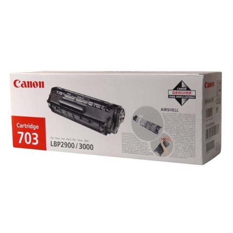 Canon oryginalny toner CRG703, black, 2500s, 7616A005, Canon LBP-2900, 3000