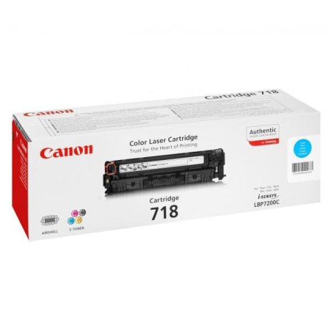 Canon oryginalny toner CRG718, cyan, 2900s, 2661B002, Canon LBP-7200Cdn