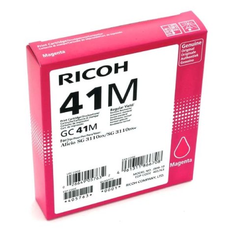 Ricoh oryginalny wkład żelowy 405763 magenta 2200s GC41HM Ricoh AFICIO SG 3100 SG 3110DN 3110DNW