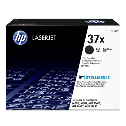 HP oryginalny toner CF237X black 25000s HP 37X high capacity HP LaserJet Enterprise M608 M609