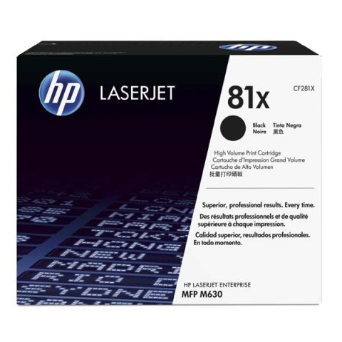 HP oryginalny toner CF281X black 25000s HP 81X HP LaserJet Enterprise Flow M630z M630dn M630f M63