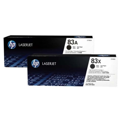 HP oryginalny toner CF283AD black 2x1500s HP 83A HP LJ Pro M201dwM201nMFP M125aMFP M125nrw Dual pack 1240g 2szt