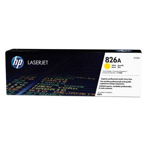 HP oryginalny toner CF312A yellow 31500s HP 826A HP Color LaserJet Enterprise M855dn M855x+ M855x+