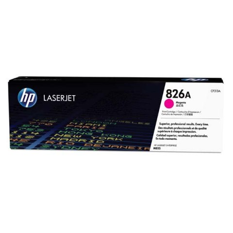 HP oryginalny toner CF313A magenta 31500s HP 826A HP Color LaserJet Enterprise M855dn M855x+ M855x+