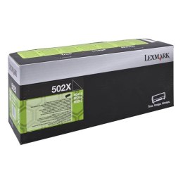 Lexmark oryginalny toner 50F2X00, black, 10000s, 502X, return, extra duża pojemność, Lexmark MS410D, 410DN, 510DN, 610DE, 610DN,