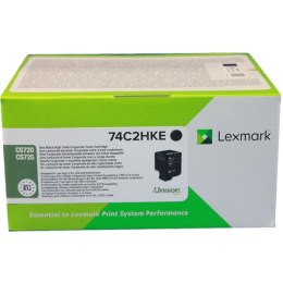Lexmark oryginalny toner 74C2HKE, black, 20000s, return, high capacity, Lexmark CS720de,CS720dte,CS725de,CS725dte
