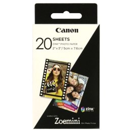 Canon ZINK Photo Paper, foto papier, połysk, Zero Ink, biały, 5x7,6cm, 2x3