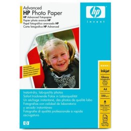 HP Advanced Glossy Photo Pa foto papier połysk zaawansowany biały A4 250 g/m2 25 szt. Q5456A atrament