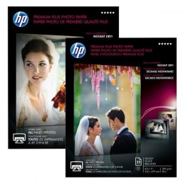 HP Premium Plus Glossy Pho foto papier połysk biały A4 300 g/m2 20 szt. CR672A atrament