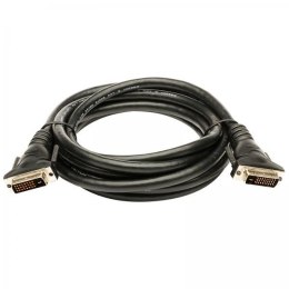 Kabel DVI (24+1) M- DVI (24+1) M, Dual link, 2m, chroniony, czarna