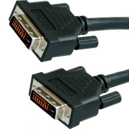 Kabel DVI (24+1) M- DVI (24+1) M, Dual link, 2m, chroniony, czarna