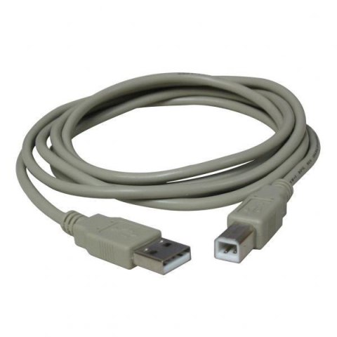 Kabel USB (2.0), USB A M- USB B M, 1.8m, czarny, Logo