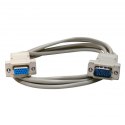 Kabel VGA (D-sub) M- VGA (D-sub) F, 2m, szara