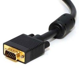 Kabel VGA (D-sub) M- VGA (D-sub) M, 40m, pozłacane końcówki, ekranowany, czarna