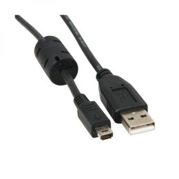 Kabel USB (2.0) USB A M- 14 pin M 1.8m czarny Logo blistr FUJI
