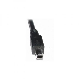 Kabel USB (2.0) USB A M- 4 pin M 1.7m czarny Logo blistr