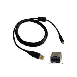 Kabel USB (2.0) USB A M- 8 pin M 1.8m czarny Logo MINOLTA