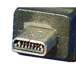 Kabel USB (2.0) USB A M- 8 pin M 1.8m czarny Logo PANASONIC