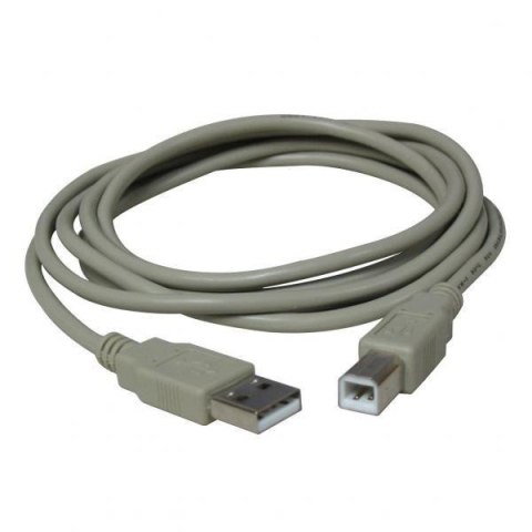 Kabel USB (2.0) USB A M- USB B M 5m szary Logo