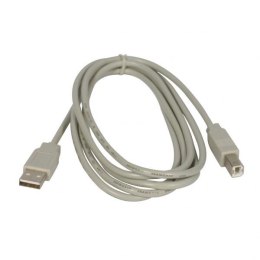 Kabel USB (2.0) USB A M- USB B M 5m szary