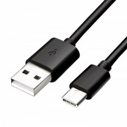 Kabel USB (2.0) USB A M- USB C M 1m czarny Logo blistr