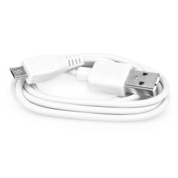 Kabel USB (2.0) USB A M- USB micro M 0.8m biały