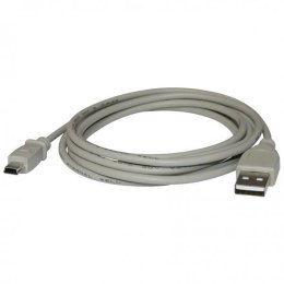 Kabel USB (2.0) USB A M- USB mini M (5 pin) 3m czarny Logo
