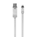 Kabel USB (2.0) USB A- USB micro 1m płaski biały DA Marvo box DT0010MWE