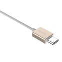 Kabel USB (2.0) USB C M- audio jack (3.5mm) F 0.1m reversible złoty Apacer box DC150 APDC150C-1