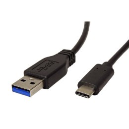 Kabel USB (3.1) USB A M- USB C M 0.5m okrągły czarny plastic bag