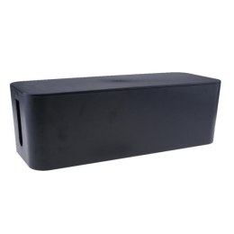 Organizer kabli, box, czarny, 400x135x155mm