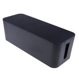 Organizer kabli, box, czarny, 400x135x155mm