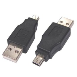 Redukcja (2.0) USB A (2.0) M-USB mini (2.0) M 5 pin 0 czarna Logo blistr