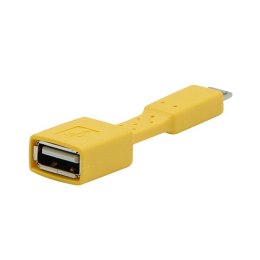 Redukcja USB (2.0) micro USB micro M- USB A F 0m żółta