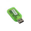 USB (2.0) Redukcja, USB-Audio, USB A (2.0) M-Jack (3,5mm) 2x F, 0, zielona, Karta dźwiękowa USB