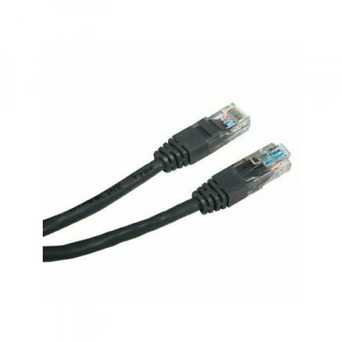 UTP patchcord, Cat.5e, RJ45 M-0.5m, nieekranowany, czarny, economy