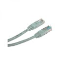 UTP patchcord, Cat.5e, RJ45 M-10m, nieekranowany, szary, Logo, 5 pack (economy)