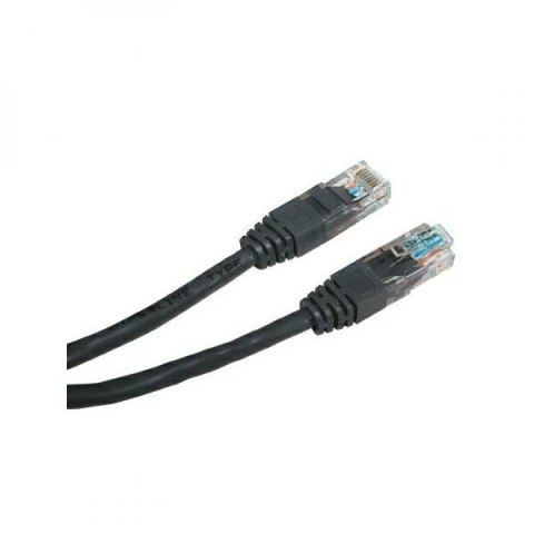 UTP patchcord, Cat.5e, RJ45 M-1m, nieekranowany, czarny, economy