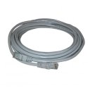 UTP patchcord, Cat.5e, RJ45 M-1m, nieekranowany, szary, Logo, LOGO bag