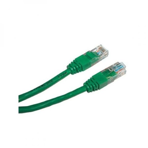 UTP patchcord, Cat.5e, RJ45 M-5m, nieekranowany, zielony, economy